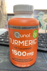 Qunol - Extra Strength Turmeric 1500MG (Tinh Chất Nghệ 180 Viên)