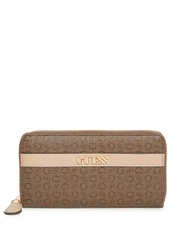 GUESS - D8623599 DARK BROWN ELLISON SLG (BÓP GUESS)