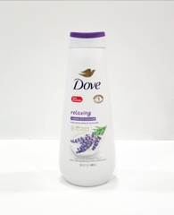 DOVE - RELAXING LAVENDER OIL & CHAMOMILE (SỮA TẮM HOA OẢI HƯƠNG VÀ HOA CÚC 680ml)