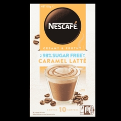 NESCAFE - 98% SUGER FREE CARAMEL LATTE (COFFE LATTE 98% SUGAR FREE 135G)