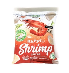 SOKUSA - HAPPY SHRIMP CHIPS 13.5% SHRIMP (BÁNH PHỒNG TÔM 30G)