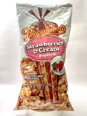 POPCORNOPOLIS - STRAWBERRIES & CREAM POPCORN (BẮP RANG VỊ DÂU VÀ KEM 680G)