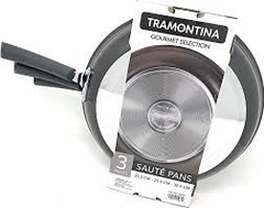 TRAMONTINA - GOURMET SELECTION (SET 3 CHẢO 20,3cm - 25,4cm - 30,4cm ĐEN)