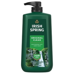 IRISH SPRING - MOISTURIZING FACE, BODY WASH  (Cơ Thể, Mặt 887ml)