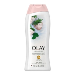 OLAY - FRESH OUTLAST WHITE STRAWBERRY & MINT (SỮA TẮM HỒNG 700ml)