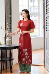 Set áo dài Chu Viên