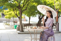 Set áo dài Bích Nhã