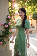 Set áo dài Chu Viên