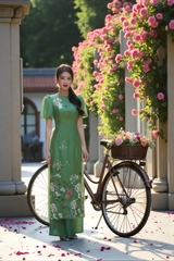 Set áo dài Chu Viên