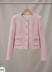 Áo dạ tweed túi sườn
