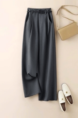 Quần suông túi chéo ly trước