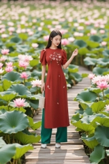 Áo dài Minh Yên thêu thủ công