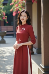 Áo dài Hoàng Diên thêu thủ công