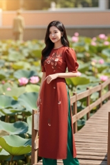 Áo dài Minh Yên thêu thủ công