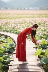 Áo dài Linh Lan thêu thủ công