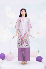 Áo dài gấm Niên Hoa