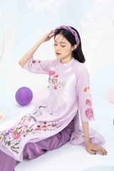 Áo dài gấm Niên Hoa