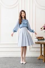 Áo cổ tim bèo cổ chun ngực