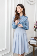 Áo cổ tim bèo cổ chun ngực
