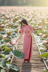 Áo dài Minh Yên thêu thủ công