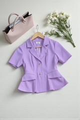 Áo vest hai khuy tay cộc