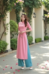 Áo dài Thanh Mai thêu thủ công