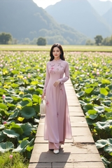 Áo dài Linh Lan thêu thủ công