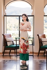 Set áo dài Kiều Nga