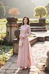 Áo dài Linh Lan thêu thủ công