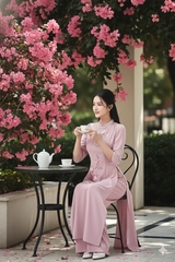 Áo dài Hoàng Diên thêu thủ công