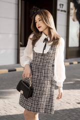 Váy cổ đức phối ren