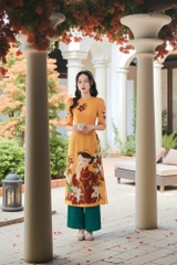 Set áo dài Kiều Nga