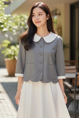 Áo cổ sen tay lỡ