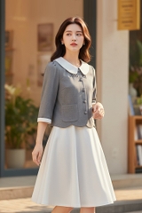 Áo cổ sen tay lỡ