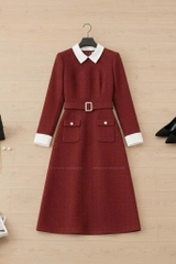 Đầm A cổ đức phối túi