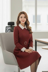 Đầm A cổ đức phối túi