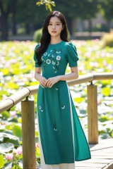 Áo dài Minh Yên thêu thủ công