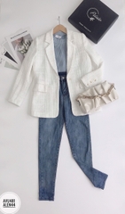 Áo vest cổ K một cúc trước