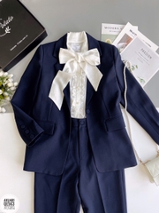 Áo vest cổ K một cúc trước