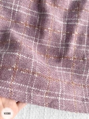 Váy cổ tròn phối viền dây trang trí