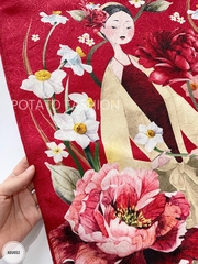 Áo dài gấm Văn Khôi