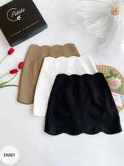 Chân váy chữ A sóng chân