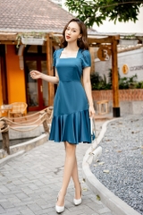 Váy cổ thang , chân đuôi cá lệch