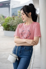 Áo phông thêu chữ YOU AND I