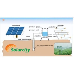 Hệ thống máy bơm nước năng lượng mặt trời 10HP