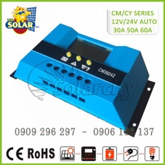 Bộ Điều Khiển Sạc Solar PWM 30A LCD (CM3024Z)