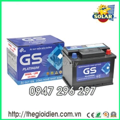 Ắc quy ô tô GS khô 12v-60Ah (DIN60L-LBN) cọc thụt