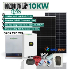 COMBO TỰ LẮP HỆ HOÀ LƯỚI LƯU TRỮ (HYBRID) 10KW (Combo 02)