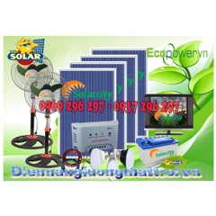 Hệ thống phát điện mặt trời mini 12V công suất 450W