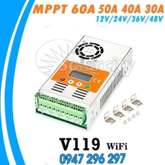 Bộ điều khiển sạc MPPT 50A LCD + Wifi V119